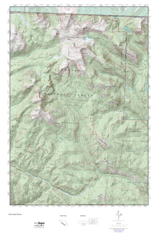 Horseshoe Basin MyTopo Explorer Series Map Image
