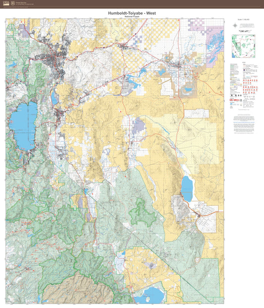 Humboldt-Toiyabe National Forest West Map