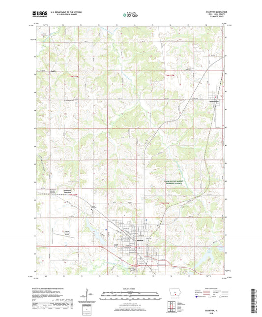 Chariton Iowa US Topo Map Image