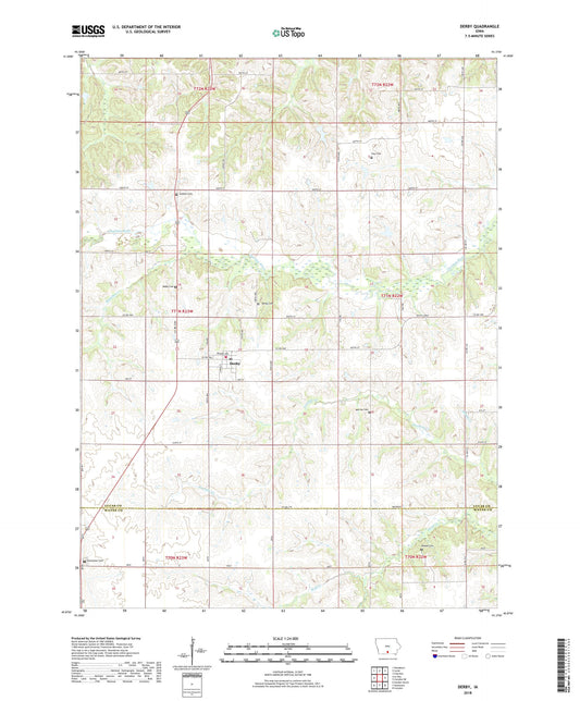 Derby Iowa US Topo Map Image