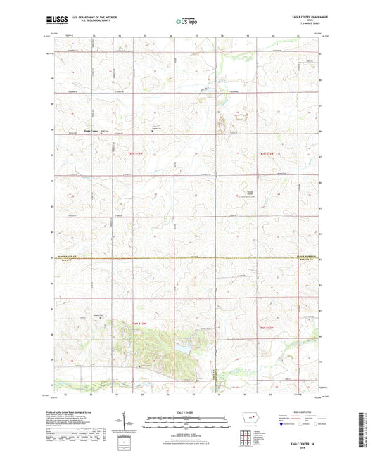 Eagle Center Iowa US Topo Map Image