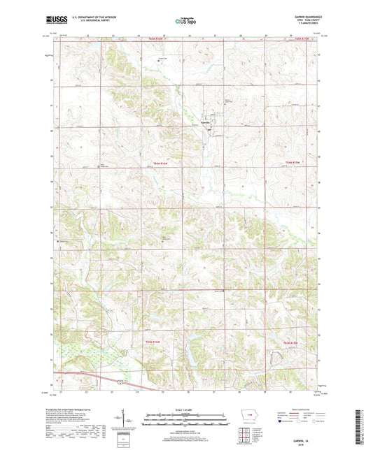 Garwin Iowa US Topo Map Image