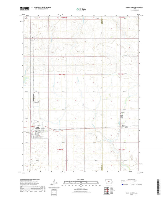 Grand Junction Iowa US Topo Map Image