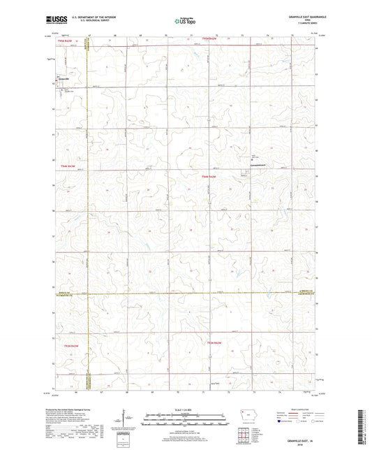 Granville East Iowa US Topo Map Image