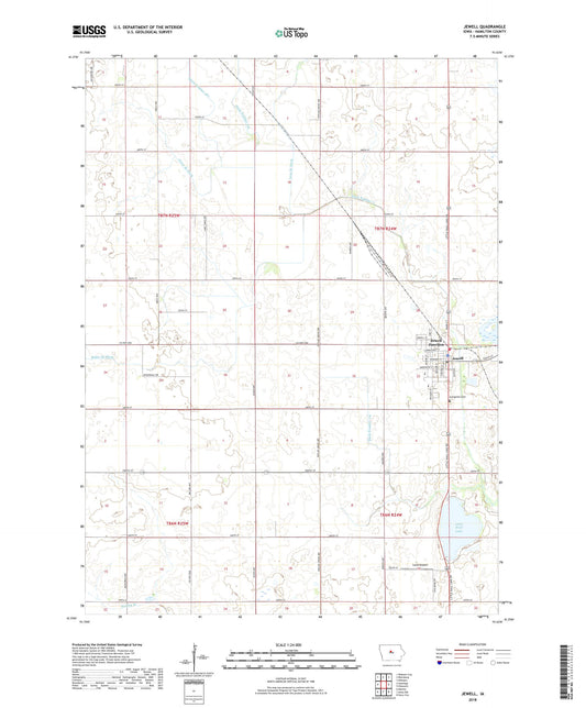 Jewell Iowa US Topo Map Image