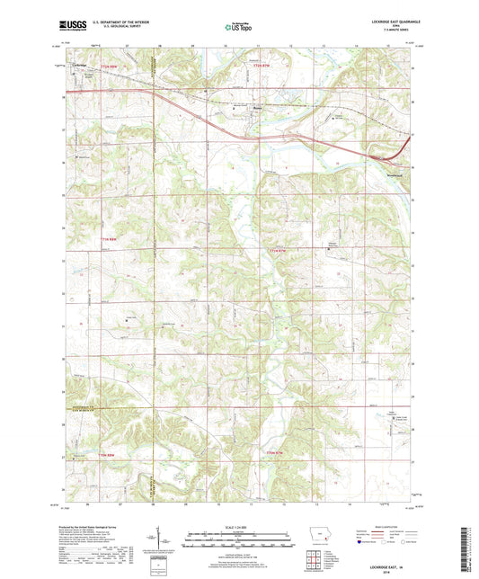 Lockridge East Iowa US Topo Map Image
