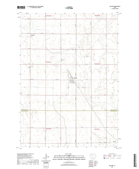 Mallard Iowa US Topo Map Image