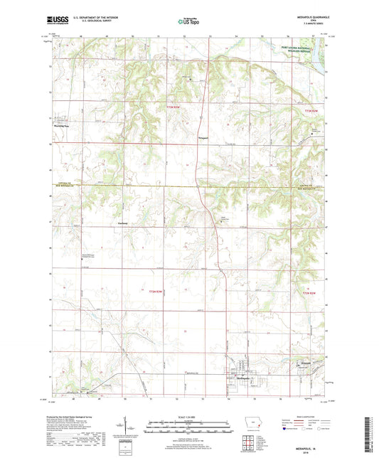 Mediapolis Iowa US Topo Map Image