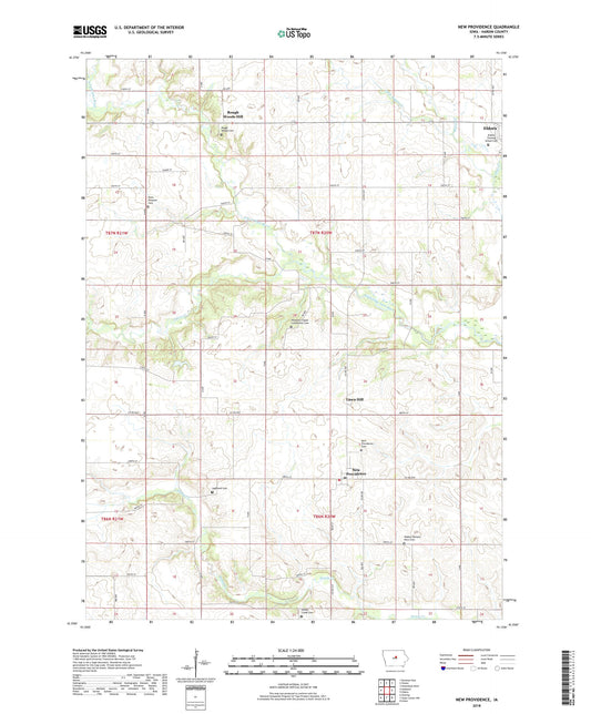 New Providence Iowa US Topo Map Image