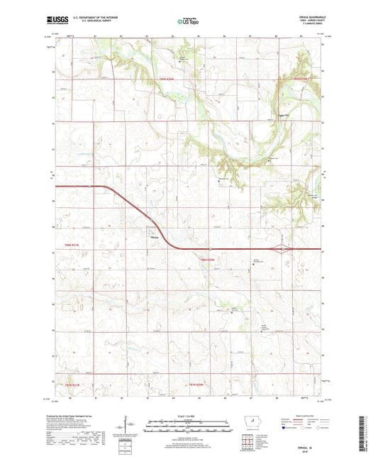 Owasa Iowa US Topo Map Image