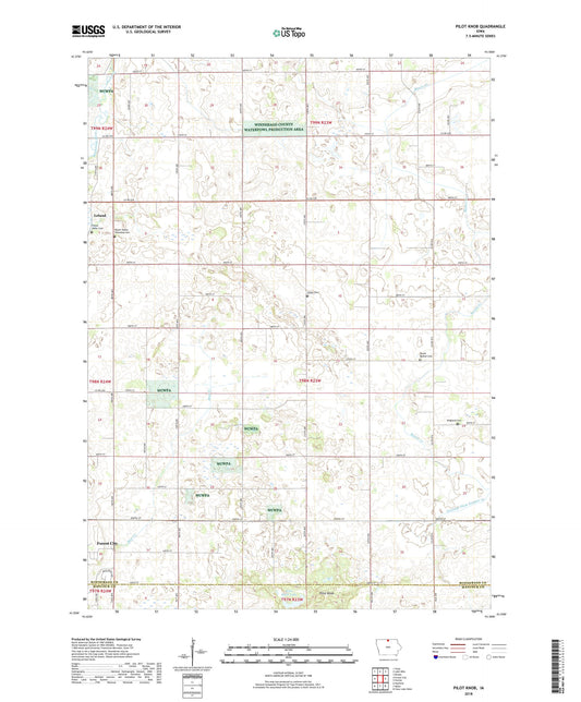 Pilot Knob Iowa US Topo Map Image