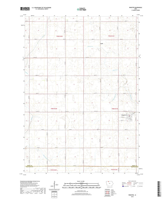 Ringsted Iowa US Topo Map Image