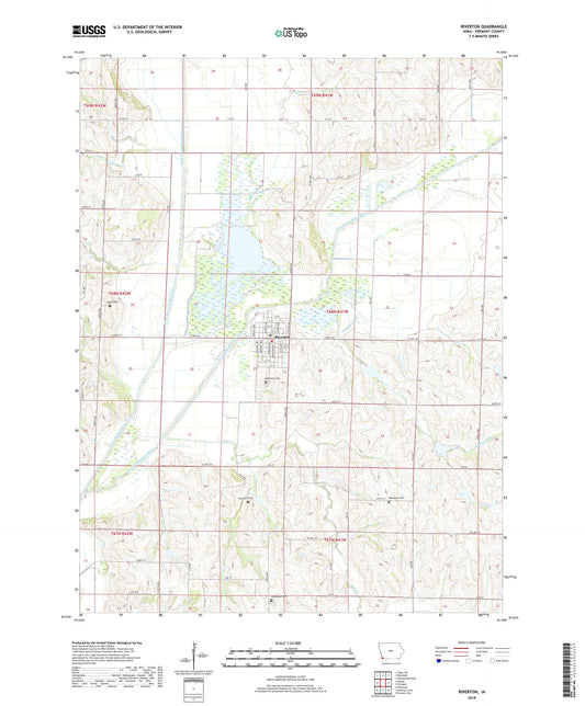 Riverton Iowa US Topo Map Image