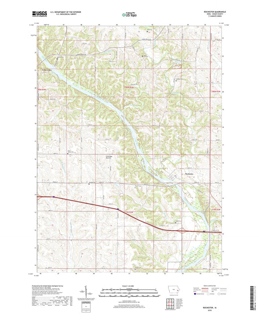 Rochester Iowa US Topo Map Image