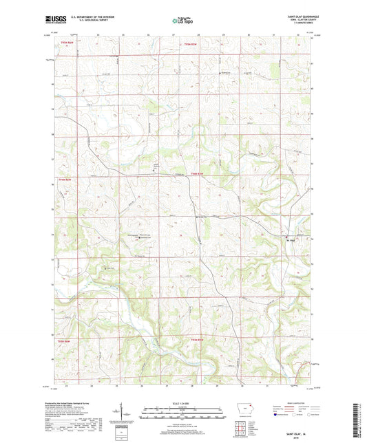 Saint Olaf Iowa US Topo Map Image