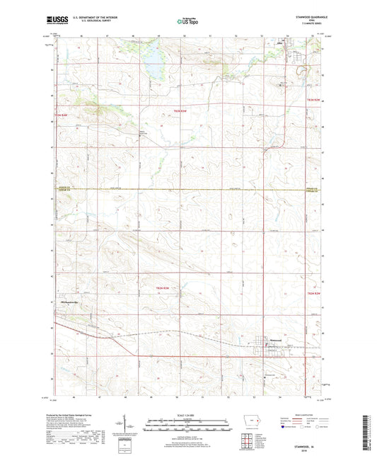 Stanwood Iowa US Topo Map Image