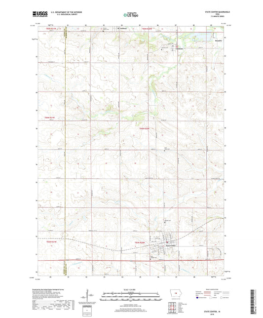 State Center Iowa US Topo Map Image
