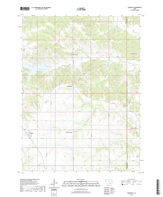 Unionville Iowa US Topo Map Image