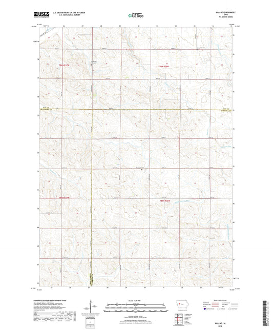 Vail NE Iowa US Topo Map Image