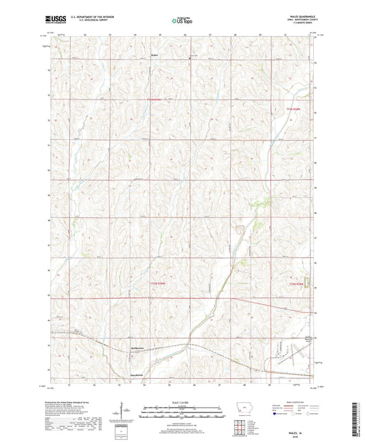 Wales Iowa US Topo Map Image