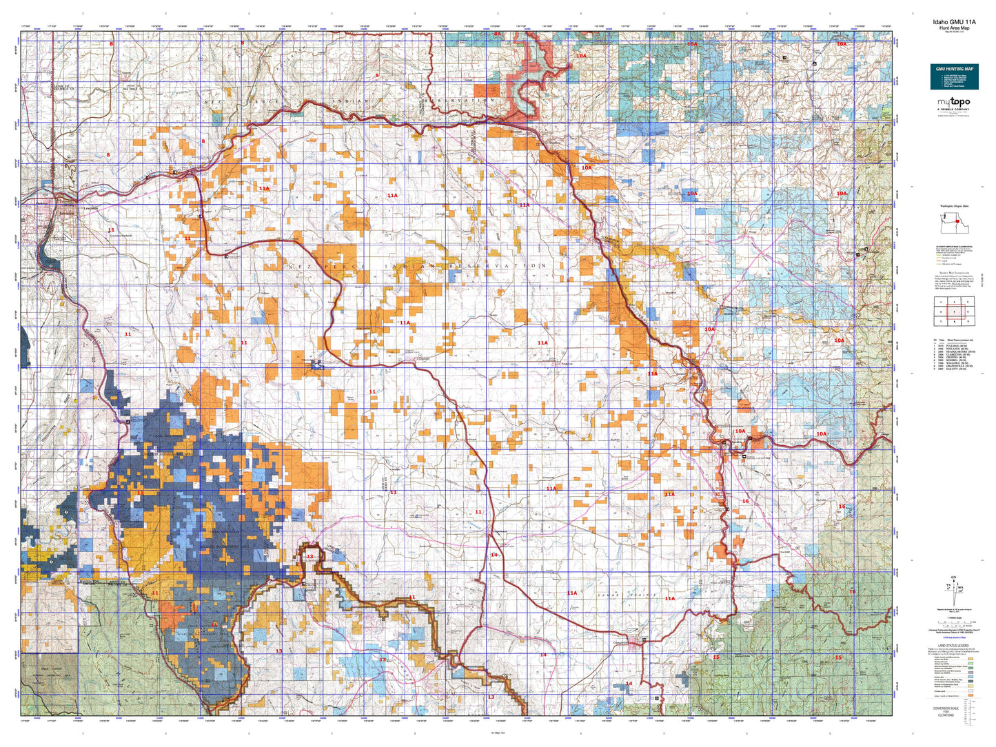 Idaho GMU 11A Map Image