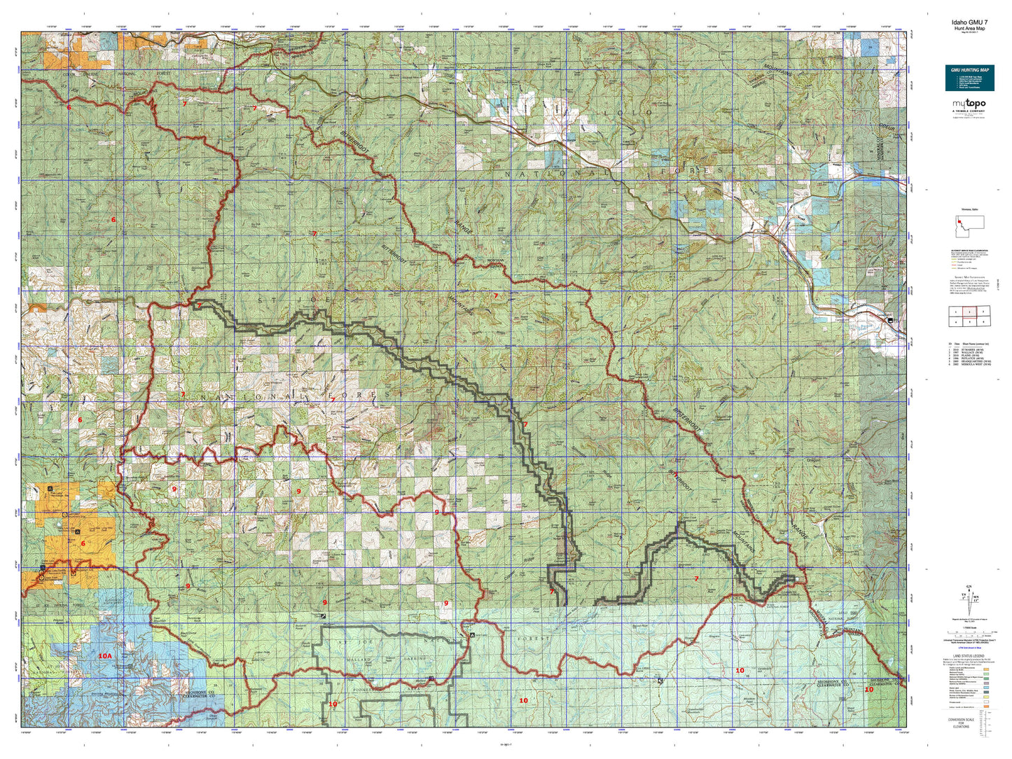 Idaho GMU 7 Map Image