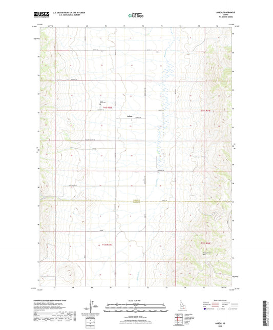 Arbon Idaho US Topo Map Image