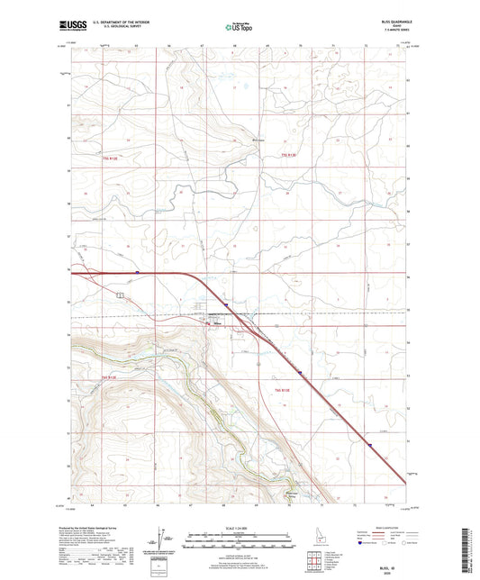 Bliss Idaho US Topo Map Image