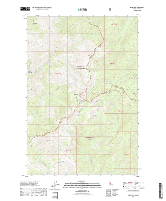 Blue Joint Idaho US Topo Map Image