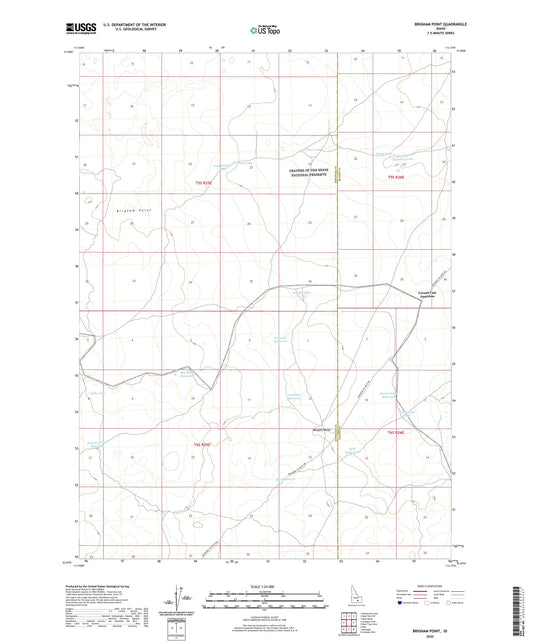 Brigham Point Idaho US Topo Map Image