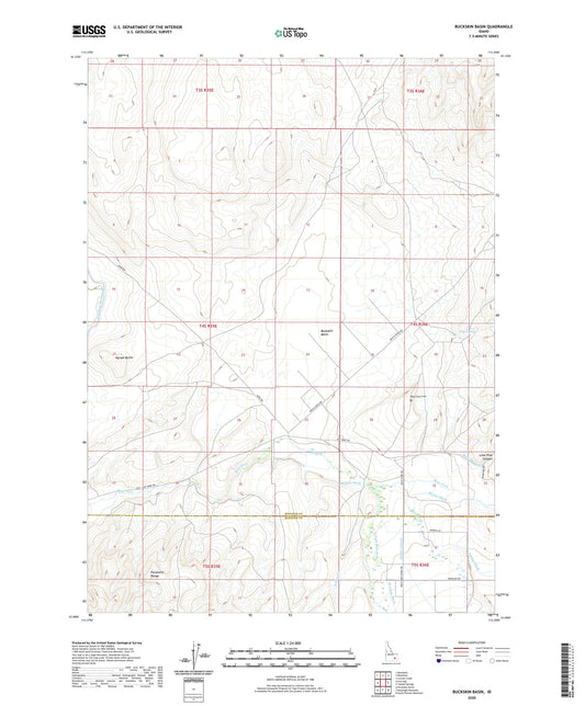 Buckskin Basin Idaho US Topo Map Image