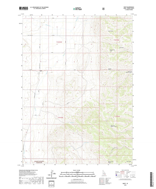 Buist Idaho US Topo Map Image