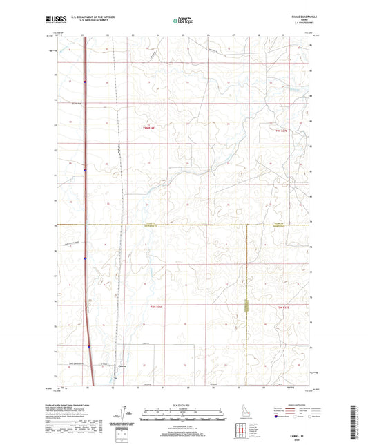 Camas Idaho US Topo Map Image