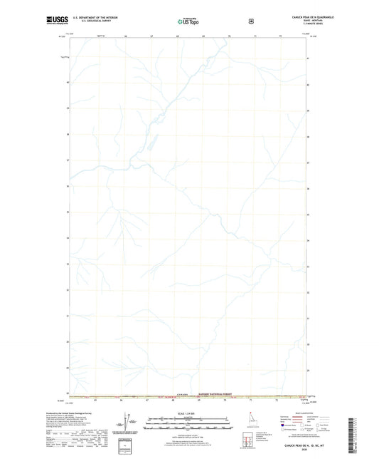 Canuck Peak OE N Idaho US Topo Map Image