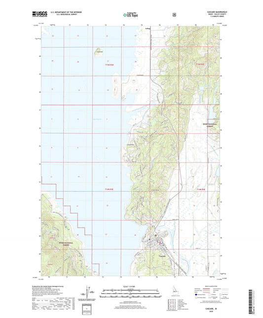 Cascade Idaho US Topo Map Image