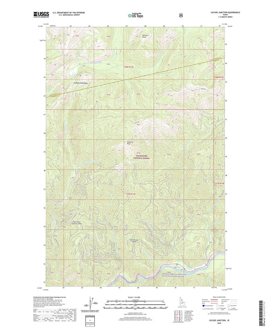 Cayuse Junction Idaho US Topo Map Image