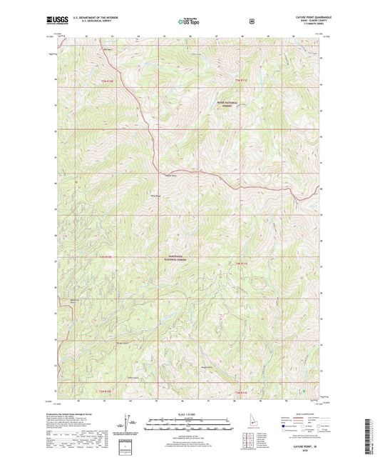 Cayuse Point Idaho US Topo Map Image