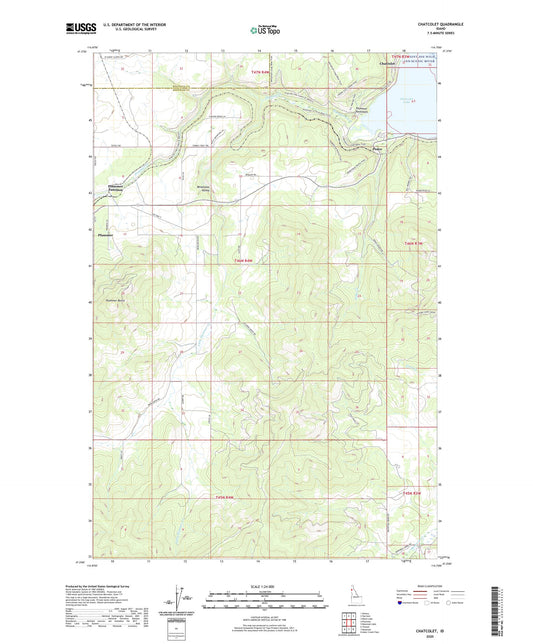Chatcolet Idaho US Topo Map Image