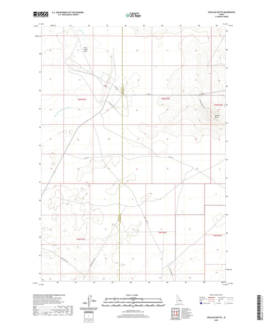 Circular Butte Idaho US Topo Map Image