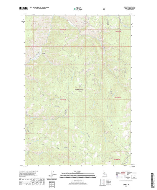 Cobalt Idaho US Topo Map Image