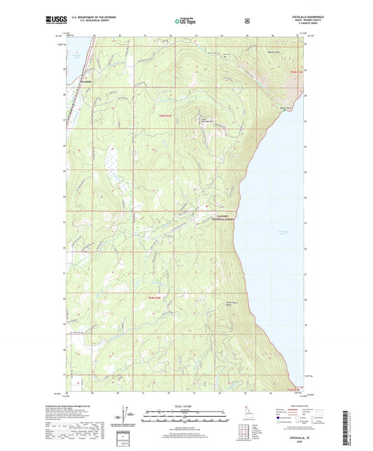 Cocolalla Idaho US Topo Map Image