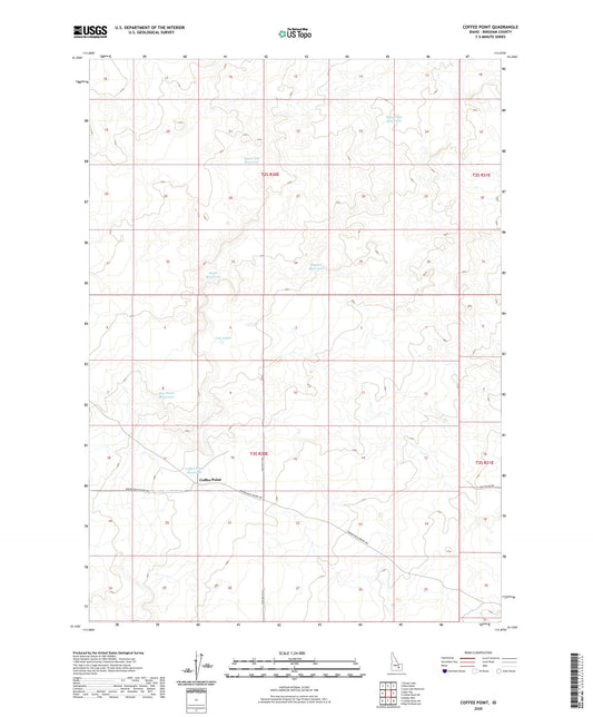 Coffee Point Idaho US Topo Map Image