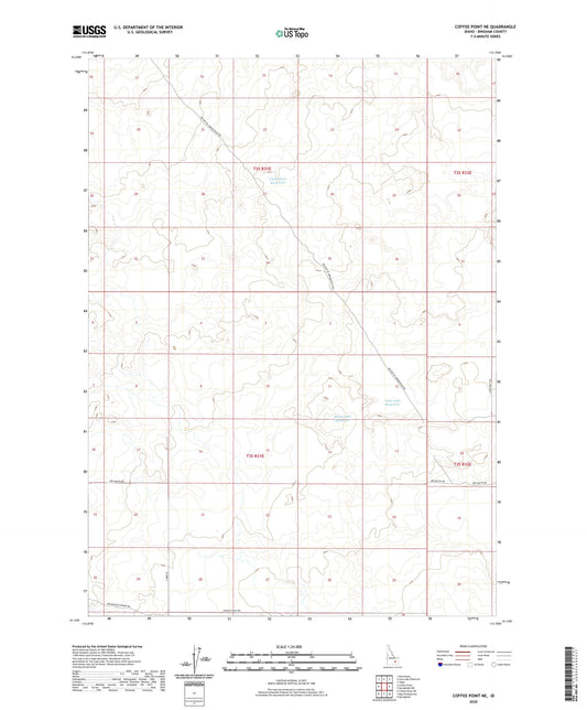 Coffee Point NE Idaho US Topo Map Image