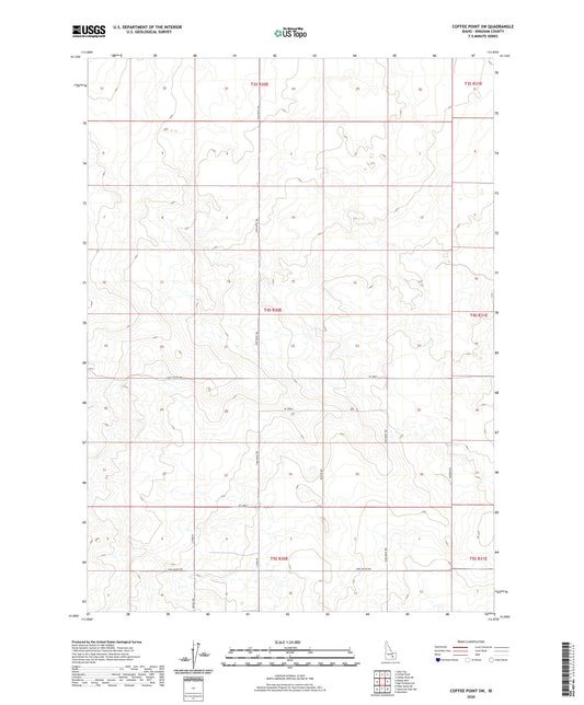 Coffee Point SW Idaho US Topo Map Image