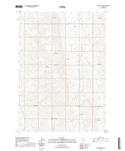 Coonrod Gulch Idaho US Topo Map Image