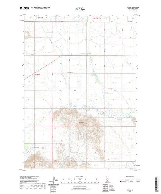 Corral Idaho US Topo Map Image