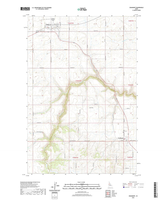 Craigmont Idaho US Topo Map Image