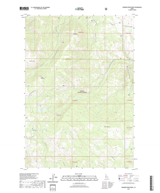 Crooked River Point Idaho US Topo Map Image