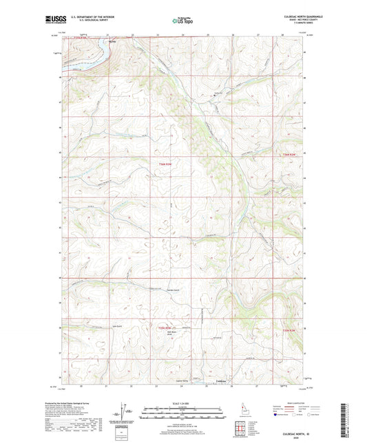 Culdesac North Idaho US Topo Map Image
