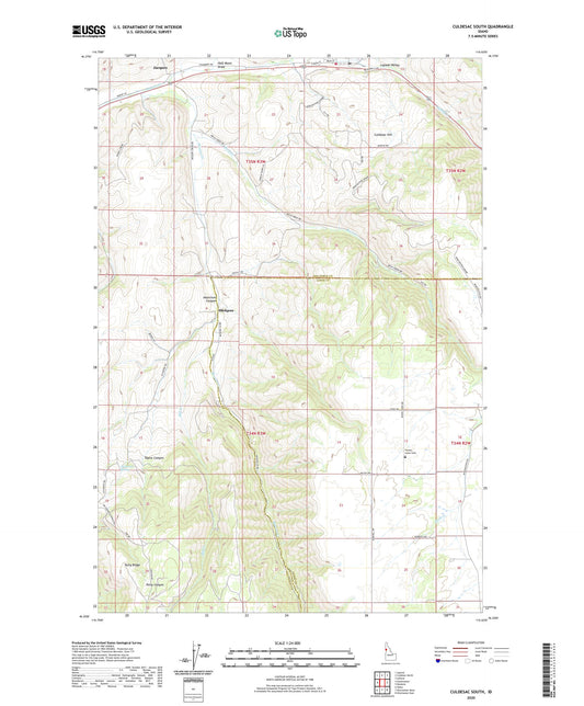 Culdesac South Idaho US Topo Map Image